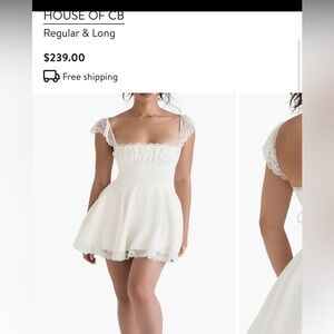 House of cb white dress
